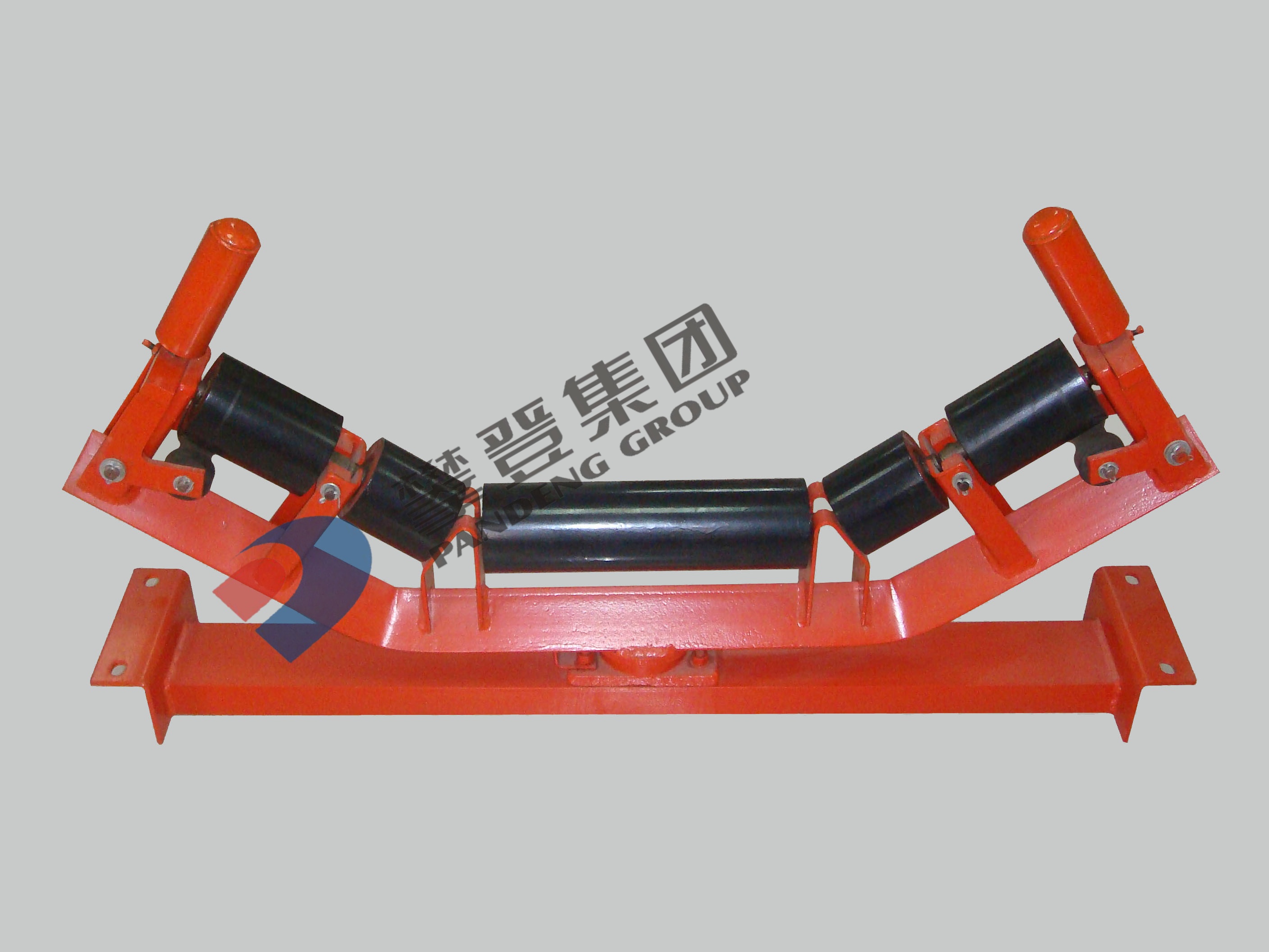 Full-automatic bidirectional self-aligning idler set